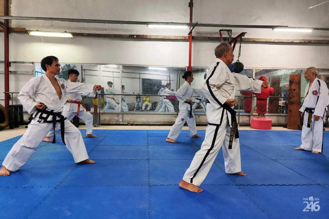 Lớp học Taekwondo TPHCM tại võ đường Thái Hòa