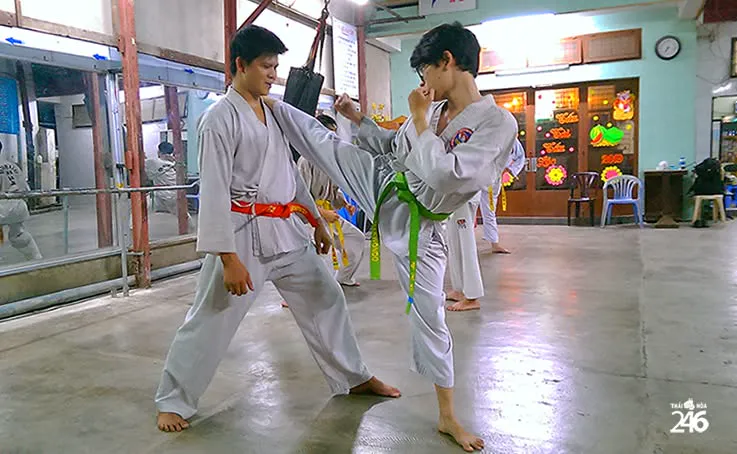 Các thế tấn và căn bản tay trong Taekwondo